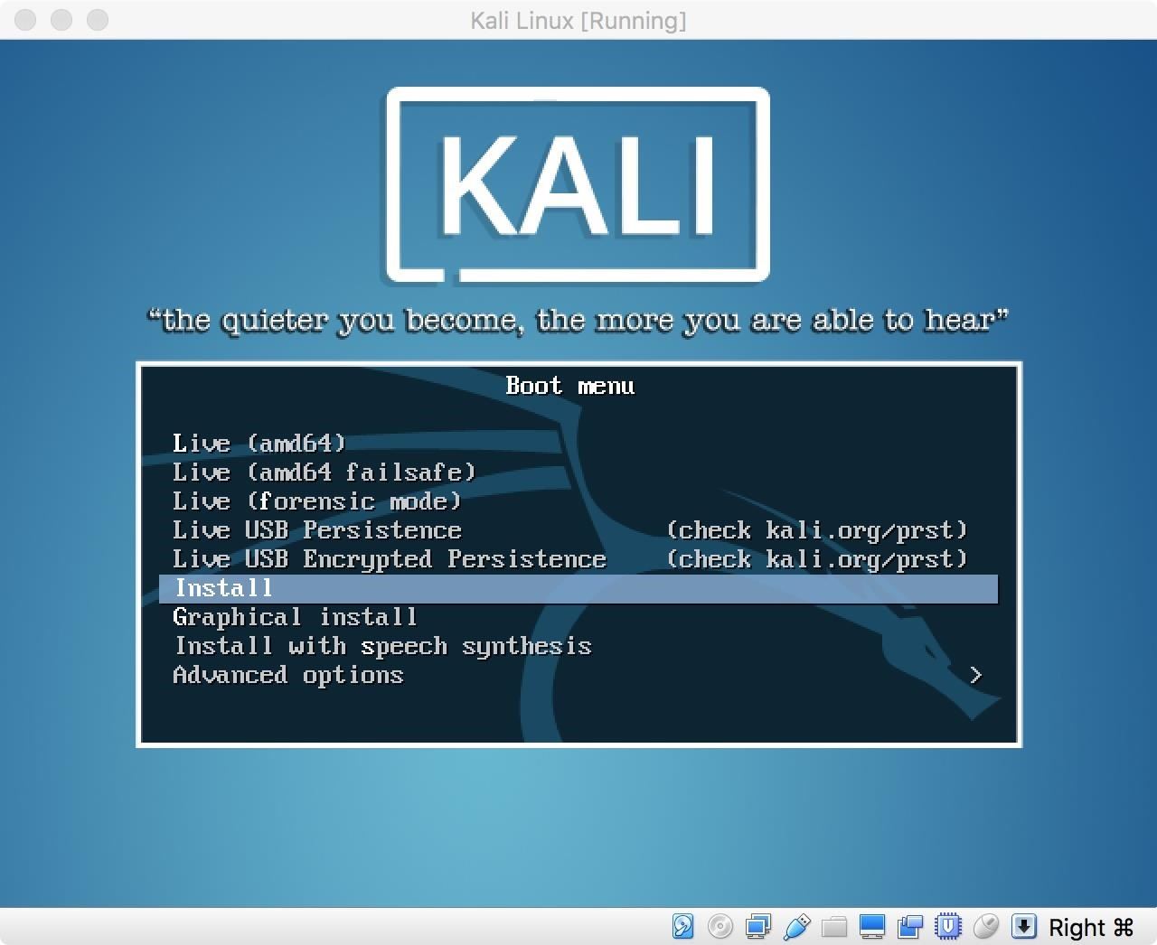 kali linux for mac